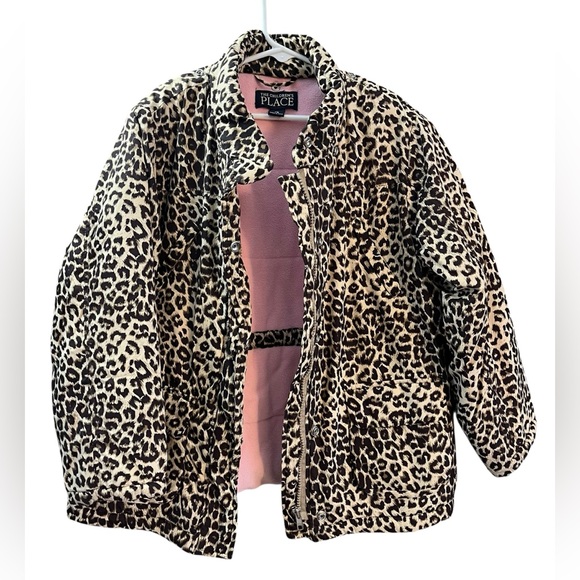 Girls Leopard Print Jacket by The Children's Place - Picture 9 of 13
